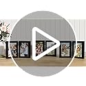 decorUhome Double 4x6 Picture Frame Vertical, Engineered Wood Bifold Photo Frame with Plexiglass for Tabletop Display, 4x...