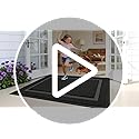 OLANLY Front Door Mat Indoor Outdoor Entrance, Waterproof All-Season, All-Weather Doormat, Sturdy Natural Rubber, Fade Res...