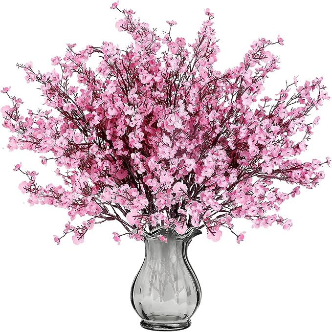 Sggvecsy 10 Pcs Babys Breath Artificial Flowers Gypsophila Bouquets Bulk Real Touch Fake Silk Flowers for Home Wedding DIY...