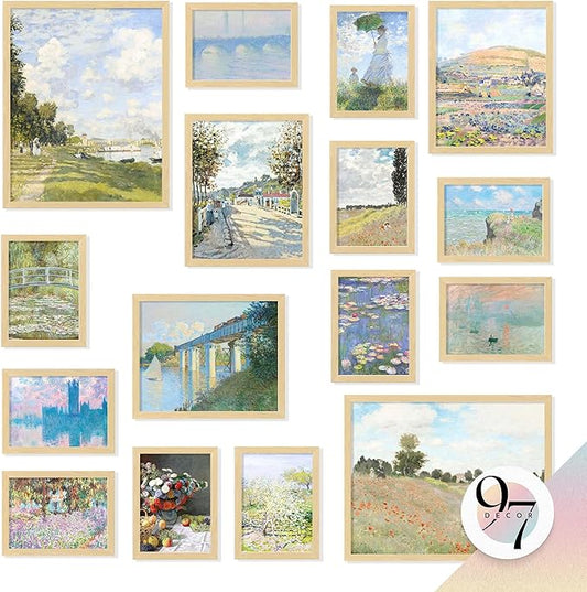 97 Decor Large 11x14 Claude Monet Wall Art - Claude Monet Prints For Wall Decor, Vintage Monet Poster For Room Aesthetic, ...
