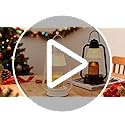 Dekukar Candle Warmer Lamp with Timer for Jar Candle, 4 Level Dimmable, Electric Wax Melt Warmer with 2 Bulbs, Vintage Dec...