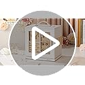 Homde Jewelry Box 360° Rotating, Necklace Earring Organizer with Transparent Window, Mirror, 7 Drawers, Large Ring Display...