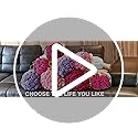 SoffMoiis 2-in-1 Crochet Flower Bouquet Throw Pillow with Blanket, Pillow Cover Holds a Soft White Blanket for Couch, Roma...