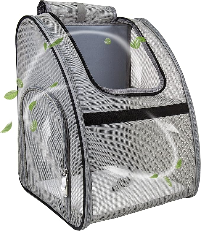 NextFri Pet Carrier Backpack, Ventilated and Breathable for Cats Dogs, Collapsible Designed for Travel, Hiking & Outdoor U...