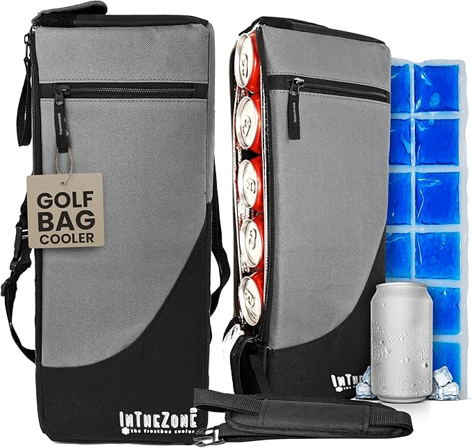 Frostbox Golf Bag Cooler with Ice Pack | Insulated 6-Can Beer Sleeve | Stays Cold for Hours Discreet Hidden Design - Fits ...