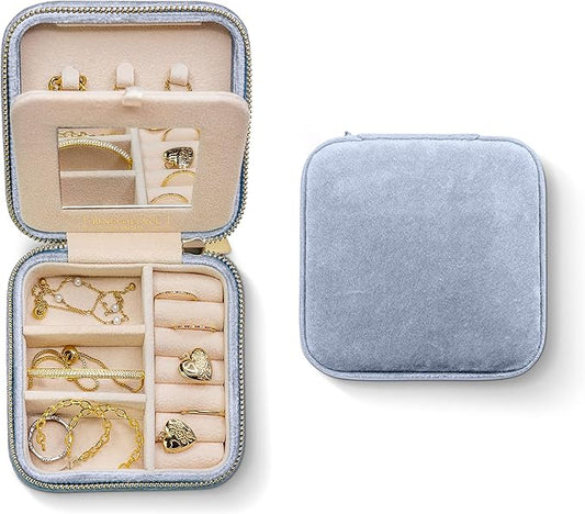 Benevolence LA Plush Velvet Jewelry Box | Travel Jewelry Case Organizer with Mirror | Featured in Oprah's Favorite Things...