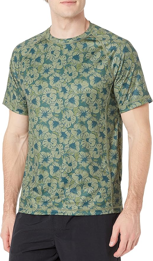 Amazon Essentials Men's Slim-Fit Short-Sleeve Quick-Dry UPF 50 Swim Tee