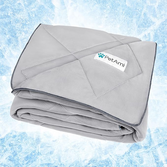 PetAmi Premium Cooling Dog Blanket | Lightweight Fluffy Pet Throw Blanket Bed Cover for Dogs, Cat, Puppies | Pet Blanket F...