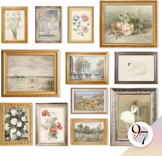 97 Decor French Decor For Home - Country French Wall Art Posters, Vintage Floral Pictures, Vintage Art Gallery Wall Prints...