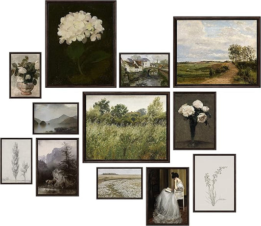 97 Decor Vintage Wall Art Prints - Vintage Posters For Room Aesthetic, Moody Vintage Prints For Wall Decor, French Country...