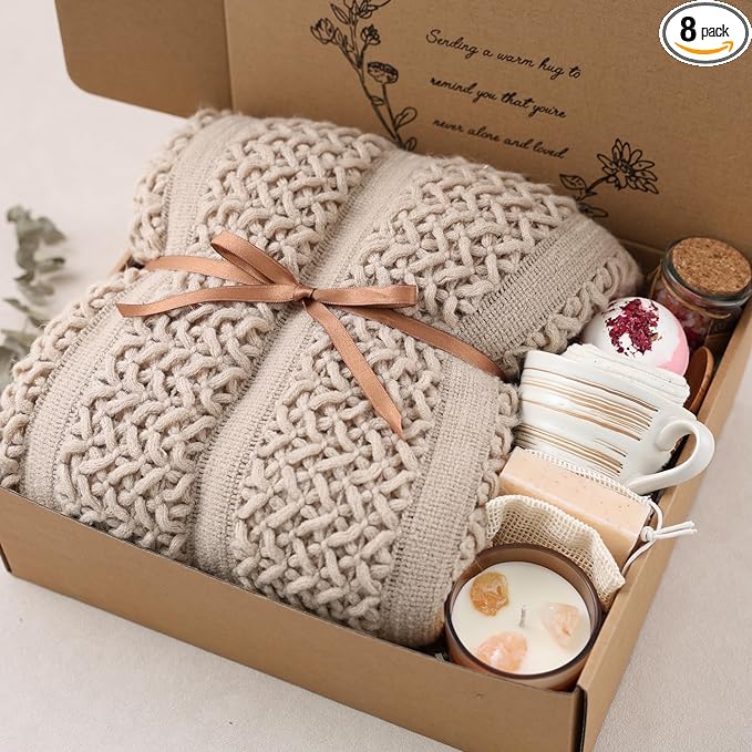 CASTATEO Cozy Care Package for Women – Warm & Comforting Thinking of You Gift Box for Birthday,BES Friend Gift, Get Well S...