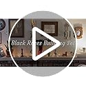 CLMTAS 12 PCS Black Roses Bouquet Building Set, Eternal Artificial Flowers, Gothic Retro Botanical Collection Decor Flowe...