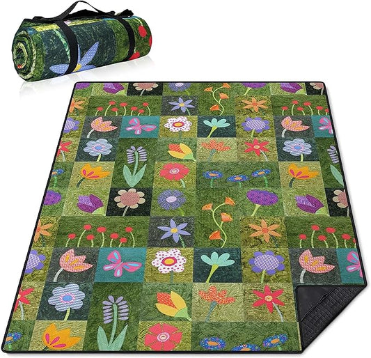 Supfitness Extra Large Picnic Blankets Waterproof Foldable (60 "x 80") Beach Blanket Waterproof Sandproof,3-Layer Thicking...