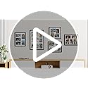 Vittanly 8x14 Picture Frames Collage, Displays 3Pcs 4x6 Pictures with Mat, 4x6 Collage Picture Frame for Horizontal or Ver...