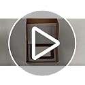 Solid Walnut Mini Picture Frame, Small Wood Photo Frame with Decorative Joinery Corners, Instax & Polaroid, Tabletop Displ...