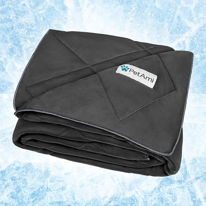 PetAmi Premium Cooling Dog Blanket | Lightweight Fluffy Pet Throw Blanket Bed Cover for Dogs, Cat, Puppies | Pet Blanket F...