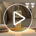 MoKasi Crystal Candle Warmer Lamp with Timer & Dimmable Light, Wall Mount Option，Adjustable Height Wax Melt Warmer for Jar...