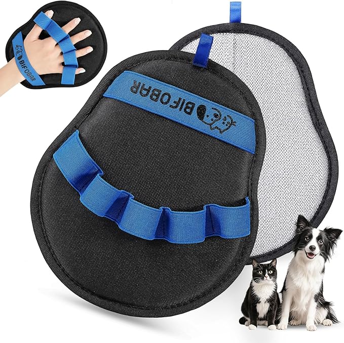 Pet Hair Removal Glove - Magic Brush Electrostatic Mitt for Dogs & Cats, Reusable Grooming Gloves - Dog Hair Remover Tool ...