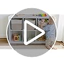 NaturalCozy Storage Cubes 11 Inch Cotton Rope Woven Baskets for Organizing, 3-Pack | Cube Storage Bin | Square Storage Bas...