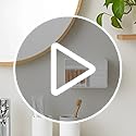 KIMERSE Qtip Holder, Wall Mount Qtip Holder Organizer for Bathroom Cotton Swabs, Balls, Cosmetic Cotton Pads, Dental Floss...