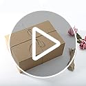 10 Pack Brown Gift Boxes, 9.45x6.5x4 Inches Kraft Paper Boxes with Lids for Valentine's, Birthday party, Wedding, Cupcake ...