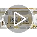HunnmingRe 6 Pcs Rv Dinette Cushion Covers Stretch Washable Rv Dinette Cushion Covers Camper Accessories for Camper Car Be...