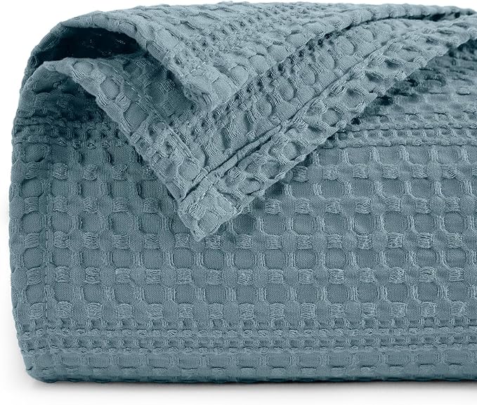 PHF Lightweight Waffle Weave Blanket King Size 104"x 90", Soft Woven Summer Blanket for Hot Sleepers - Aesthetic Home Deco...