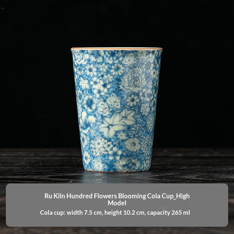 Single Blue-and-white Porcelain Teacup For Tea Tasting For Home Use