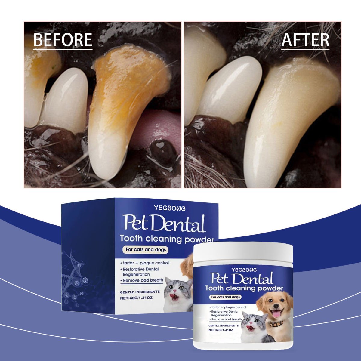Pet Tooth Cleaning Powder