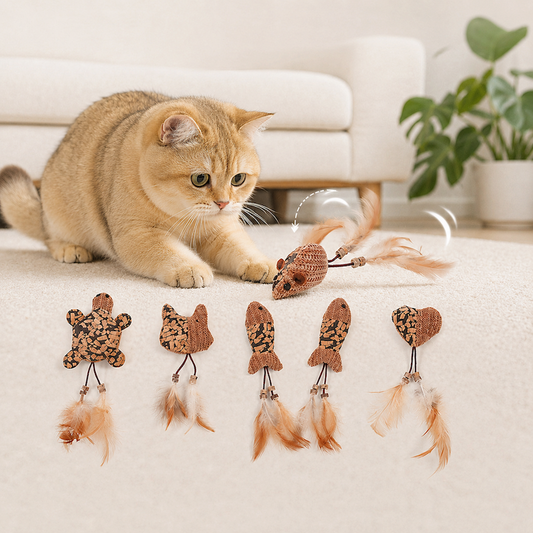 Cat Toys, Self-amusing Cat Wand With Catnip And Feathers For Boredom Relief, Bite-resistant Teething Pet Supplies