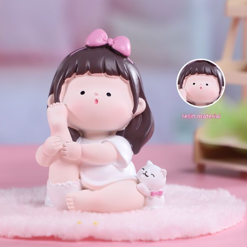 Yoga Small Cute Girl Creative Desktop Decoration Home