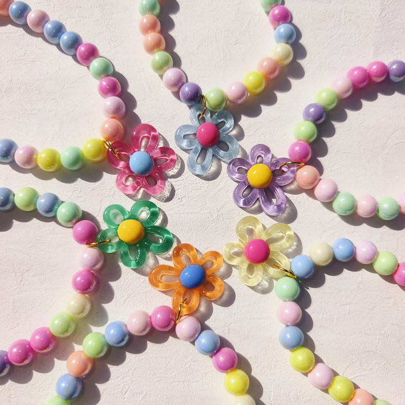 Handmade Colorful Beaded Pet Necklace