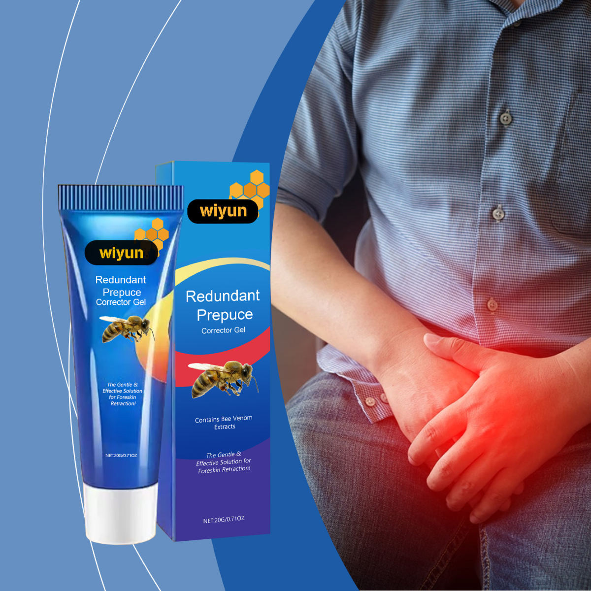 Men's Refreshing Moisturizing Massage Care Gel