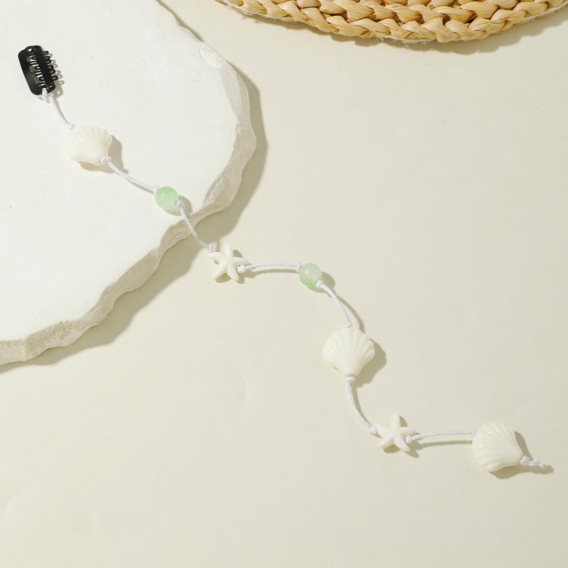 Fashionable Beach Conch Shell Braided Hair Ornament
