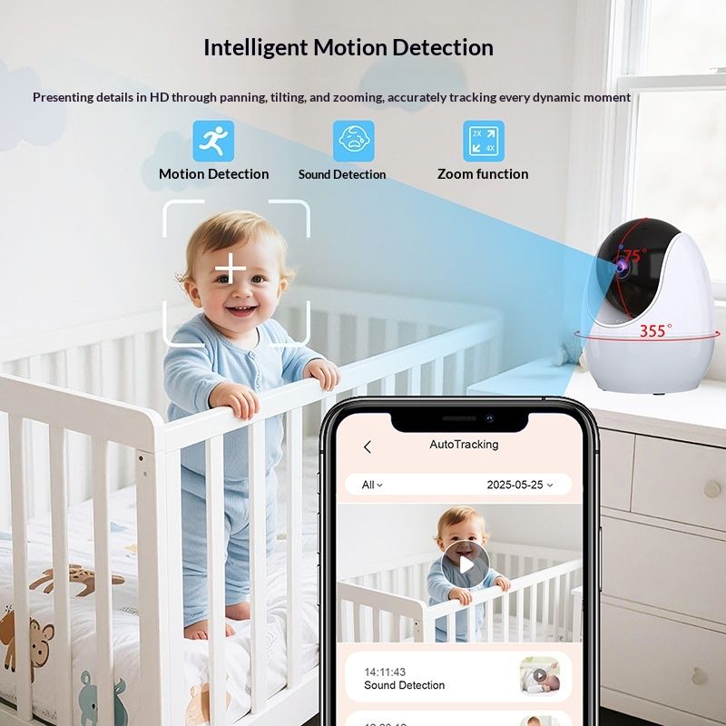 New High-definition Baby Monitor With A Dual-mode Mobile App