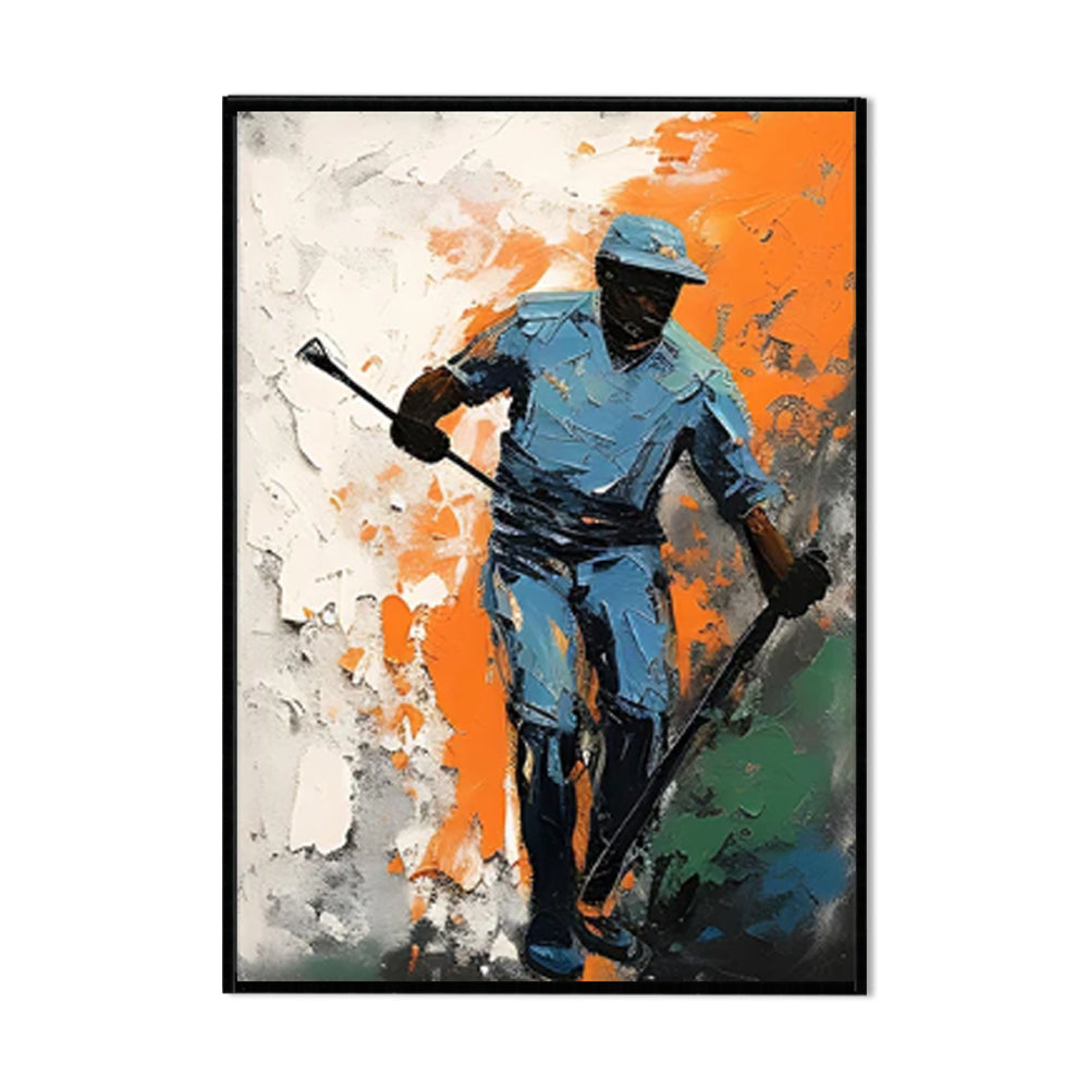 Handmade Oil Painting Canvas Wall Art Decoration Ice Hockey Sports Boys Picture For Boy Girl Club Decoration Gifts Decor No Framed