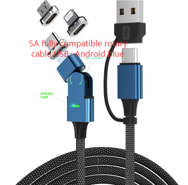 Magnetic Suction Head Data Dual-type-c Suitable For Mobile Phone Charging Cable