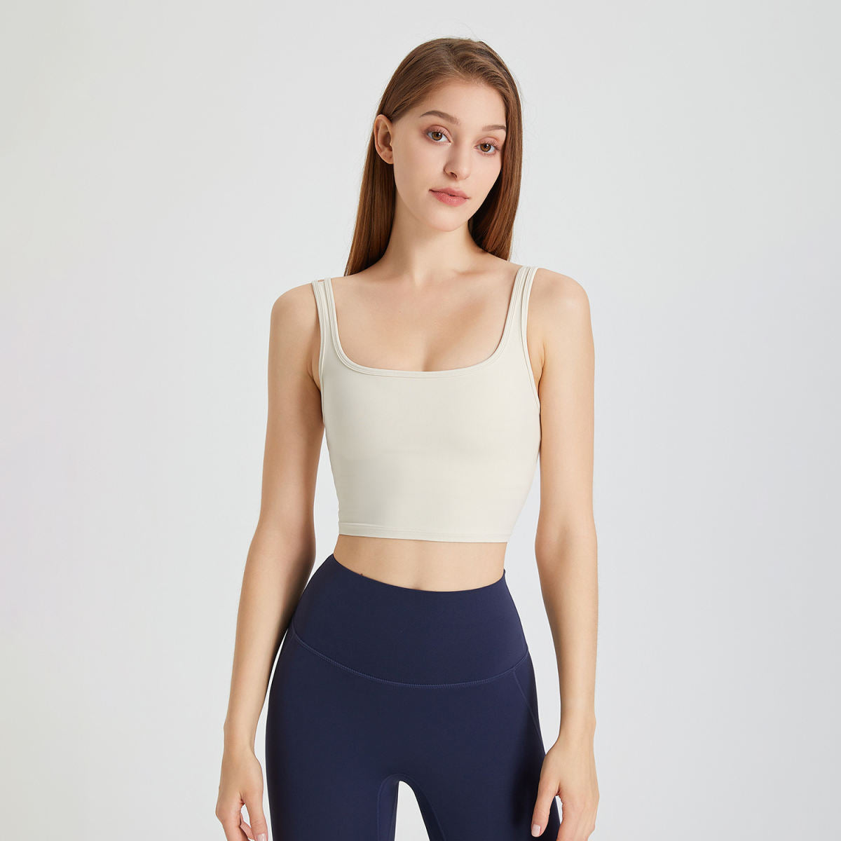 Outer Wear Sports Back Shaping Double-shoulder Strap Push Up Belly Contracting Yoga Clothes