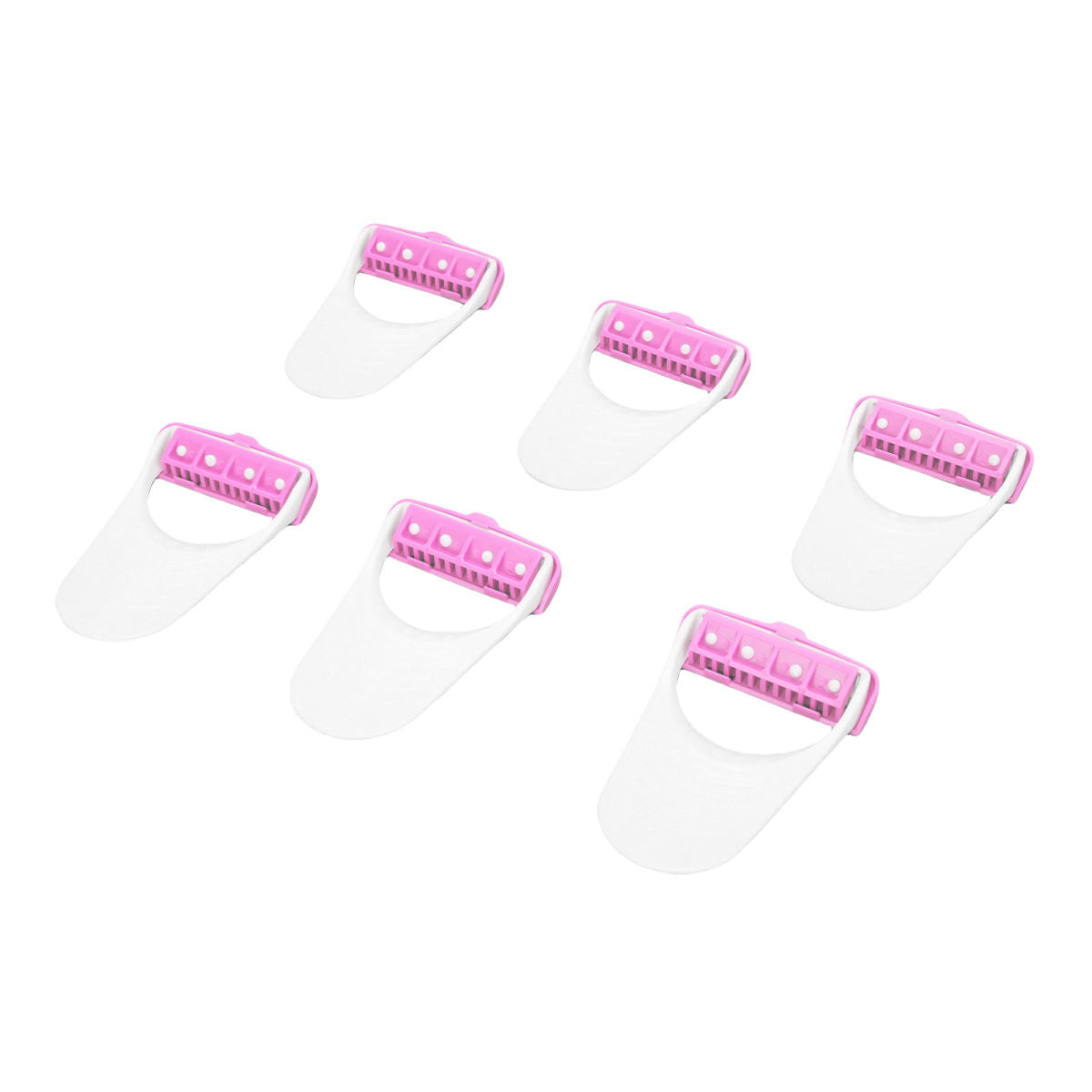 6 Pcs Disposable Horse Clippers Portable Horse Grooming Trimming Tools With Protective Covers For Pets Pink
