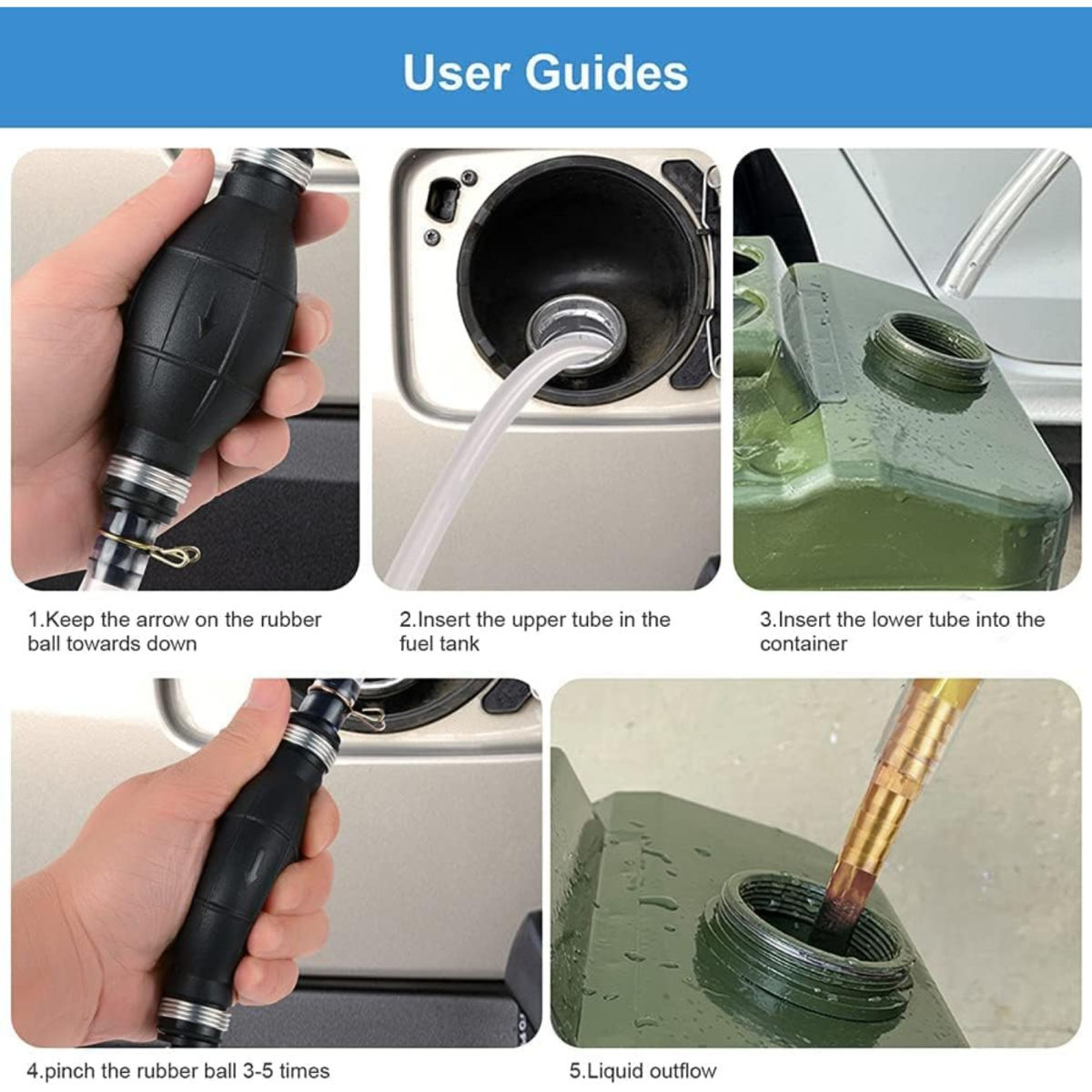 Manual Hand Pump For Liquids - Handy Tool For Home And Garden - Party Supplies Set