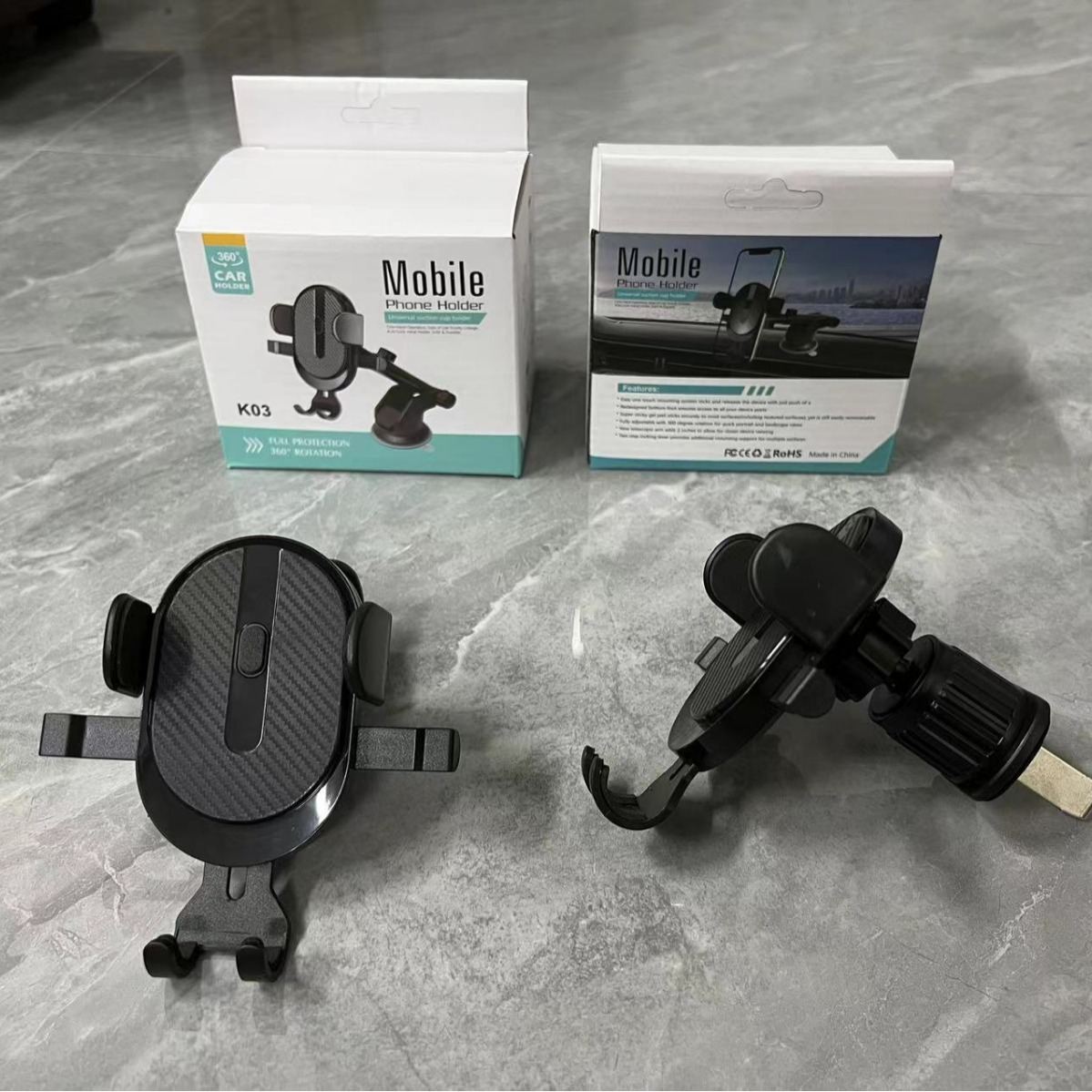 New Automatic Lock Mobile Navigation Telescopic Sucker Car Phone Holder