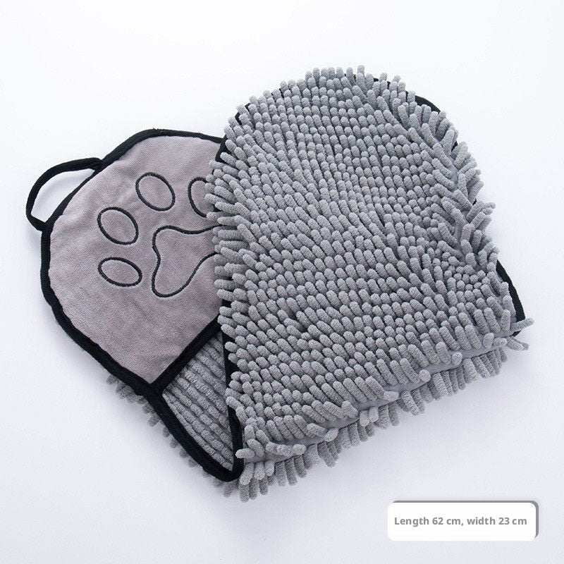 Pet Towel-Thick Gray-1 pack