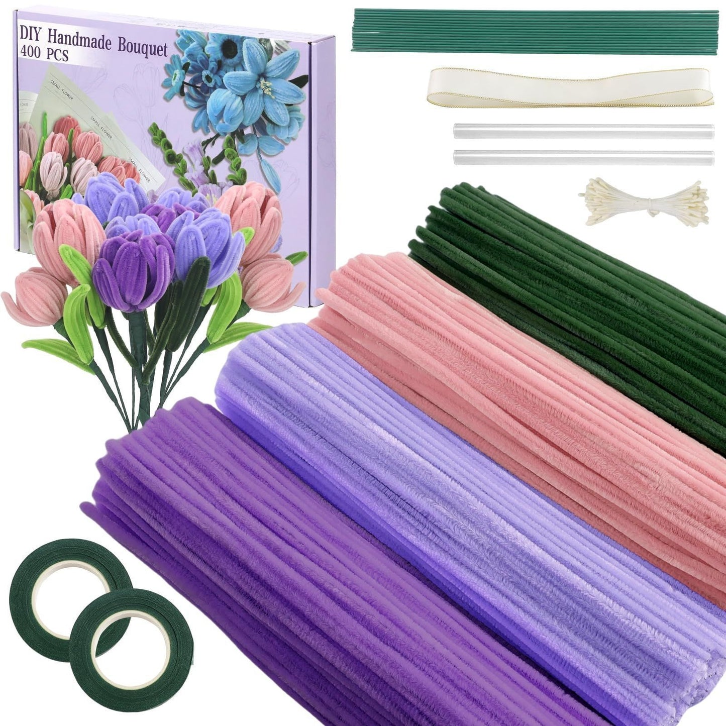 Best-selling Floral Twisty Wire Fluffy Yarn For Crafts