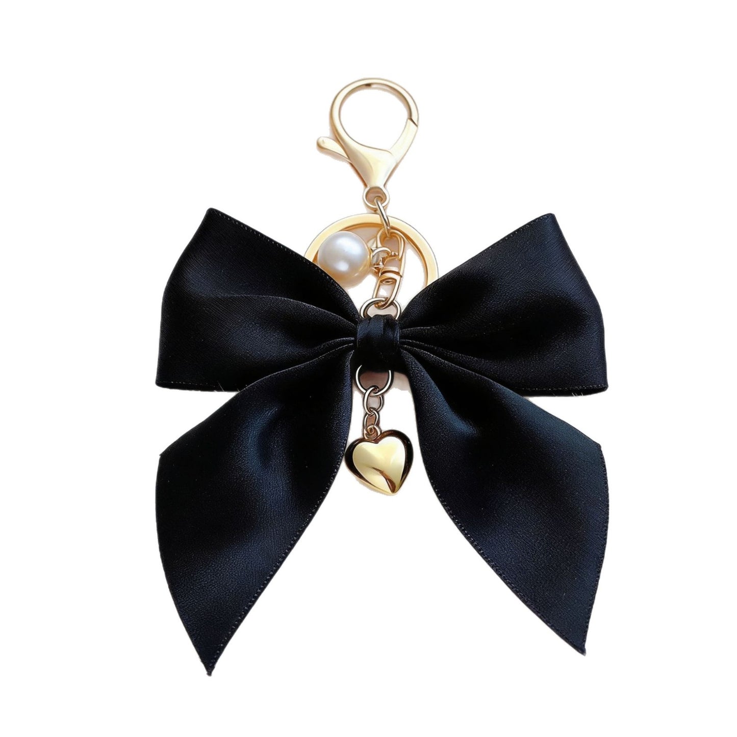 Korean-style Ribbon Bow Keychain Pendant Bag And Car Decoration