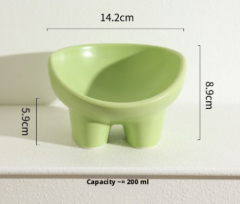 Pet Cat Bowl-Green-1 pack