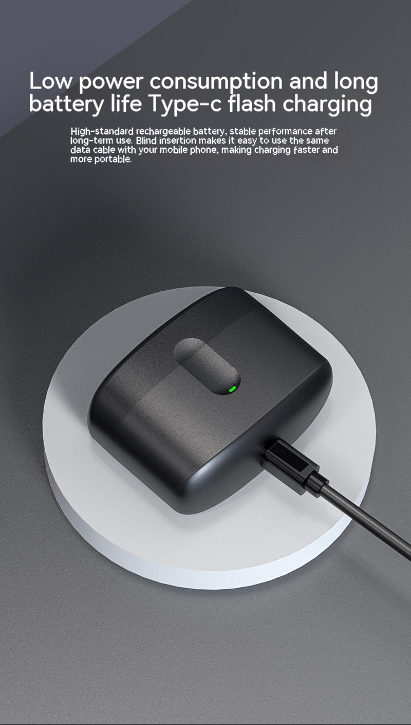 Plastic In-ear Bluetooth Headset Wireless Sports Halter ANC Active Noise Reduction Ultra-long Life Battery