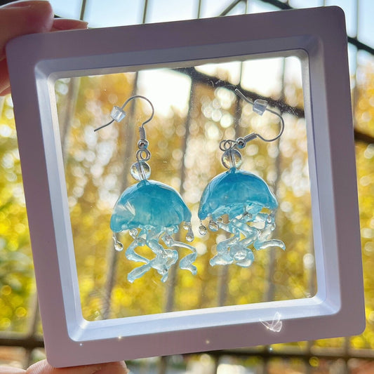 Niche Design New-style Sea Moon Jellyfish Earrings