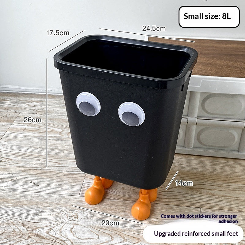 Cute Cartoon Instagram-Style Large-Capacity Trash Can For Home Use