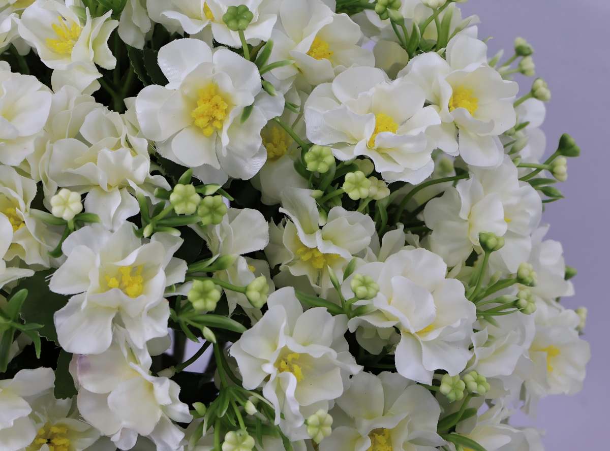 24-Inch Faux Flower Artificial Snow Lotus Potted Plant  UV-Resistant Artificial Floral Decor  Suitable for Indoor & Outdoor Spaces(White) ,2 Pots per /Set