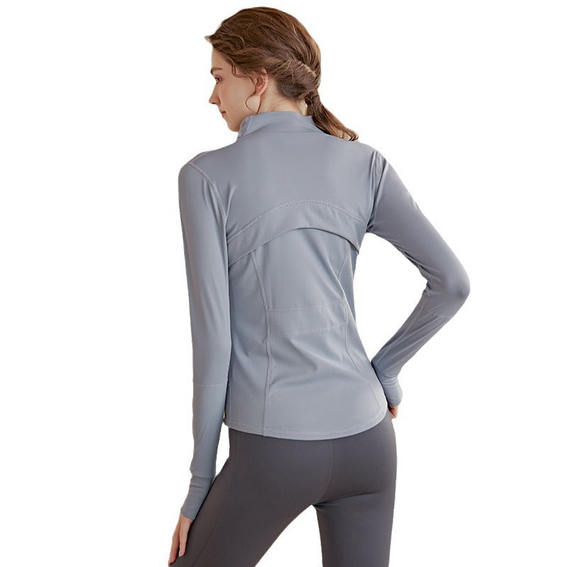 Womens Tight-fitting Quick-dry Cycling And Workout Top Long-sleeve Fitness Wear
